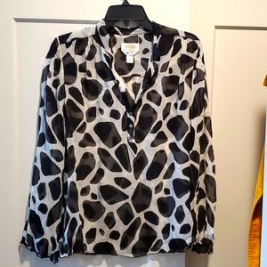 Talbots pure silk blouse